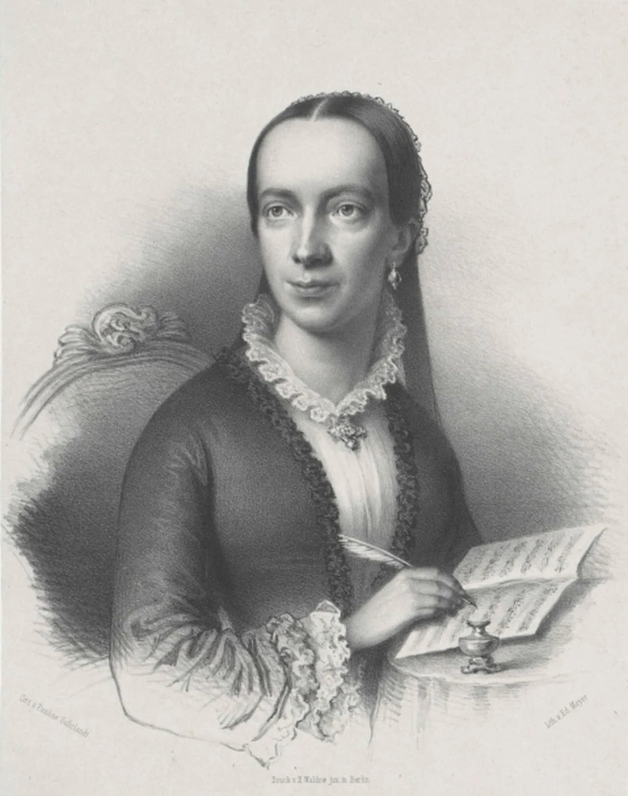 Porträt von Emilie Mayer (1812–1883) – Gedenkseite