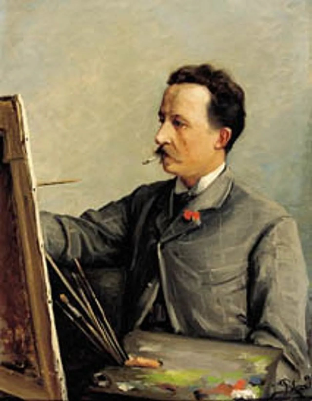 Porträt von Peder Mørk Mønsted (1859–1941) – Gedenkseite