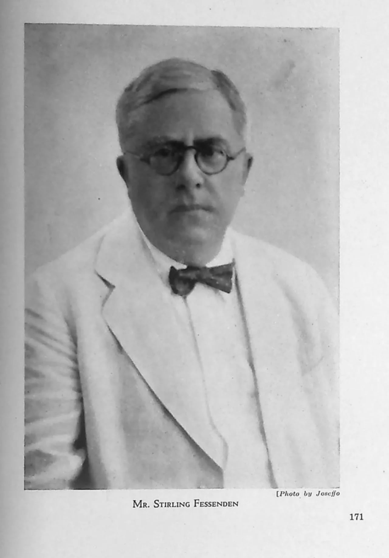 Porträt von Sterling Fessenden (1875–1943) – Gedenkseite