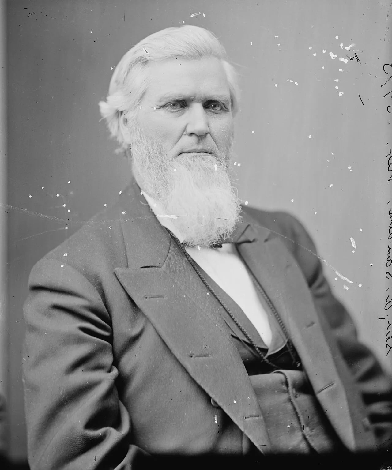 Portrait of Alvin Saunders (1817–1899) – memorial page