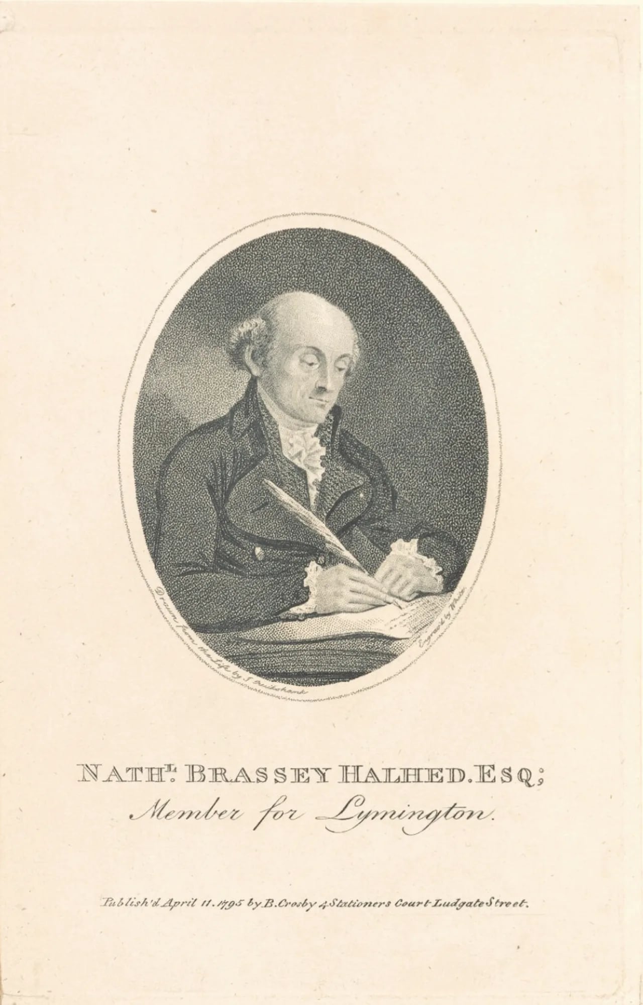 Portrait of Nathaniel Brassey Halhed (1751–1830) – memorial page