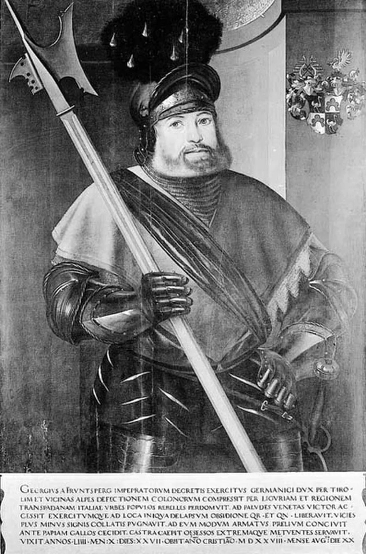 Porträt von Georg von Frundsberg (1473–1528) – Gedenkseite