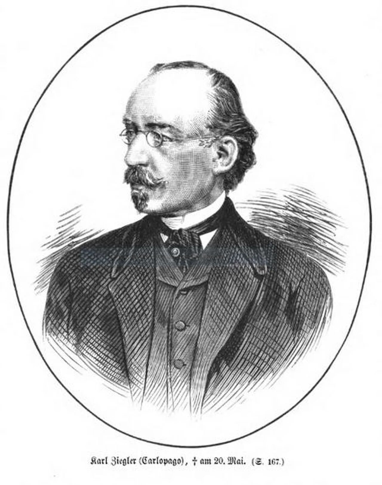 Portrait of Karl Ziegler (1812–1877) – memorial page