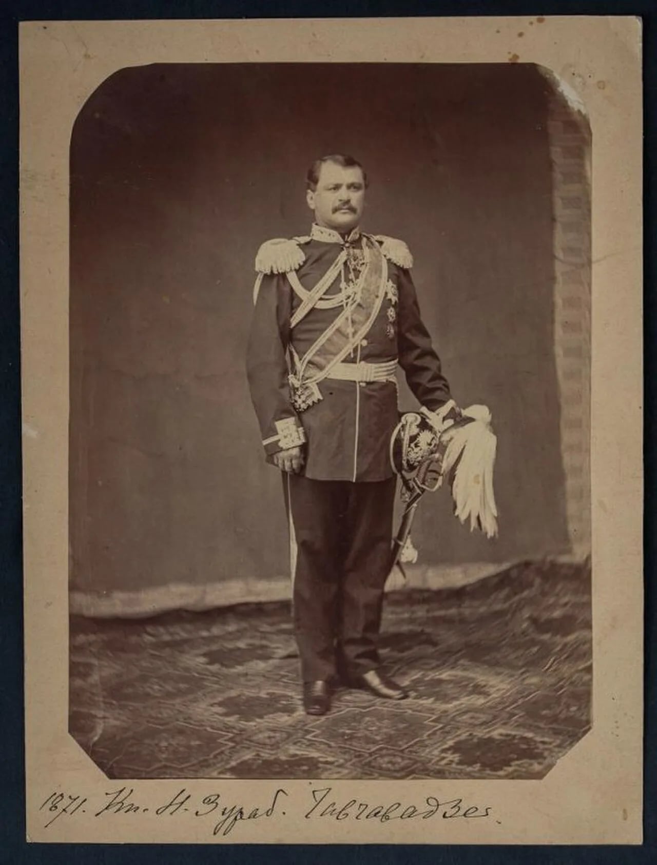 Porträt von Nikolay Chavchavadze (1830–1897) – Gedenkseite
