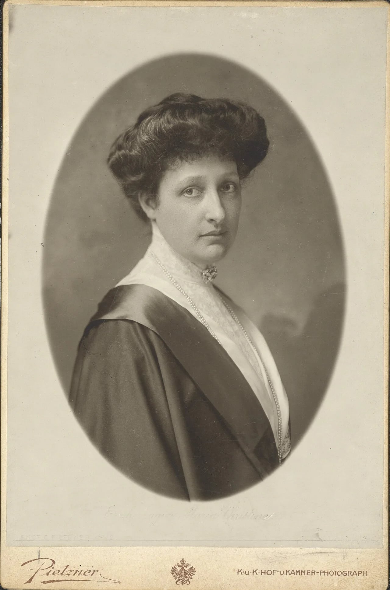 Porträt von Maria Christina von Bourbon-Sizilien (1877–1947) – Gedenkseite