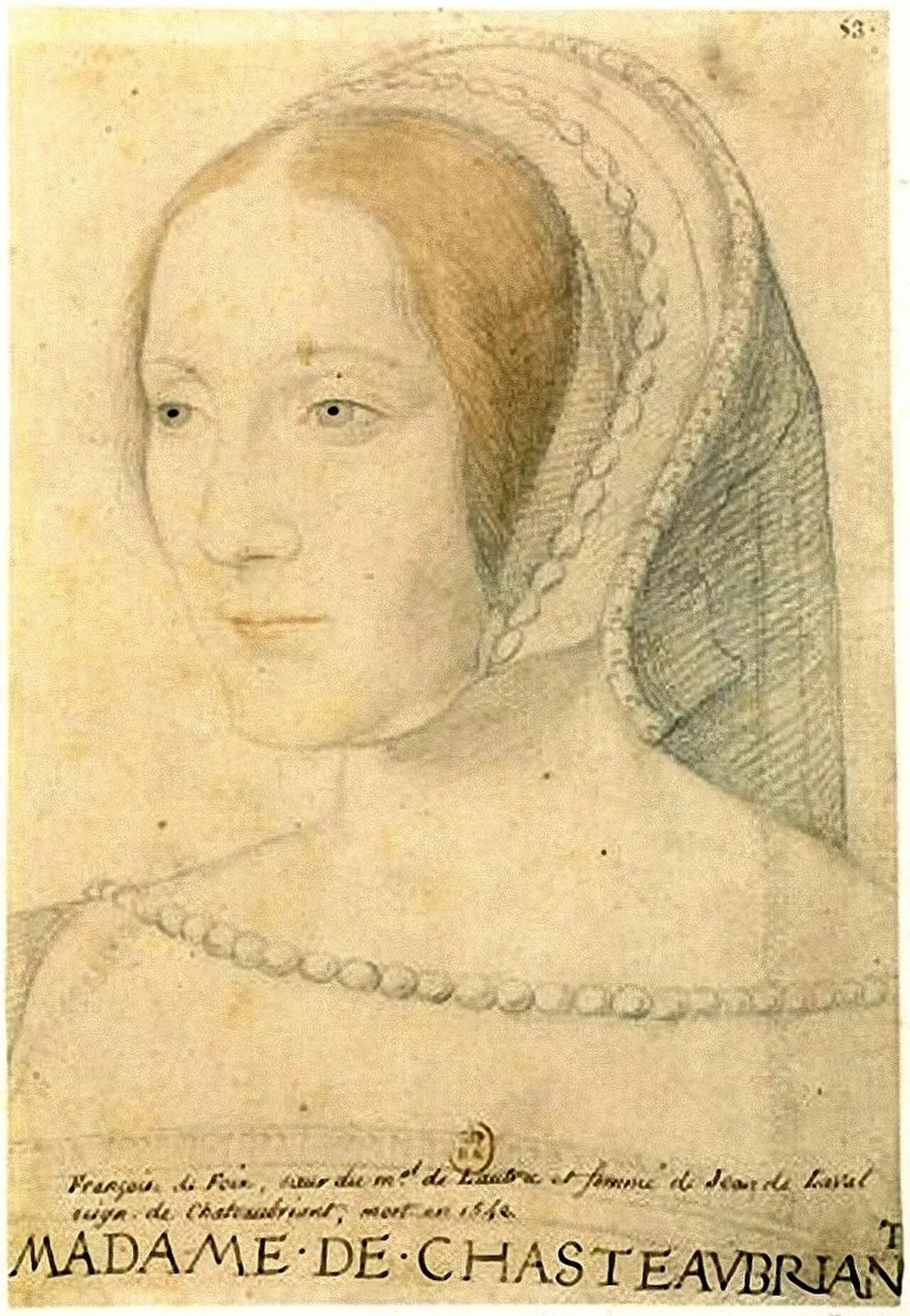 Porträt von Françoise de Foix (1495–1537) – Gedenkseite