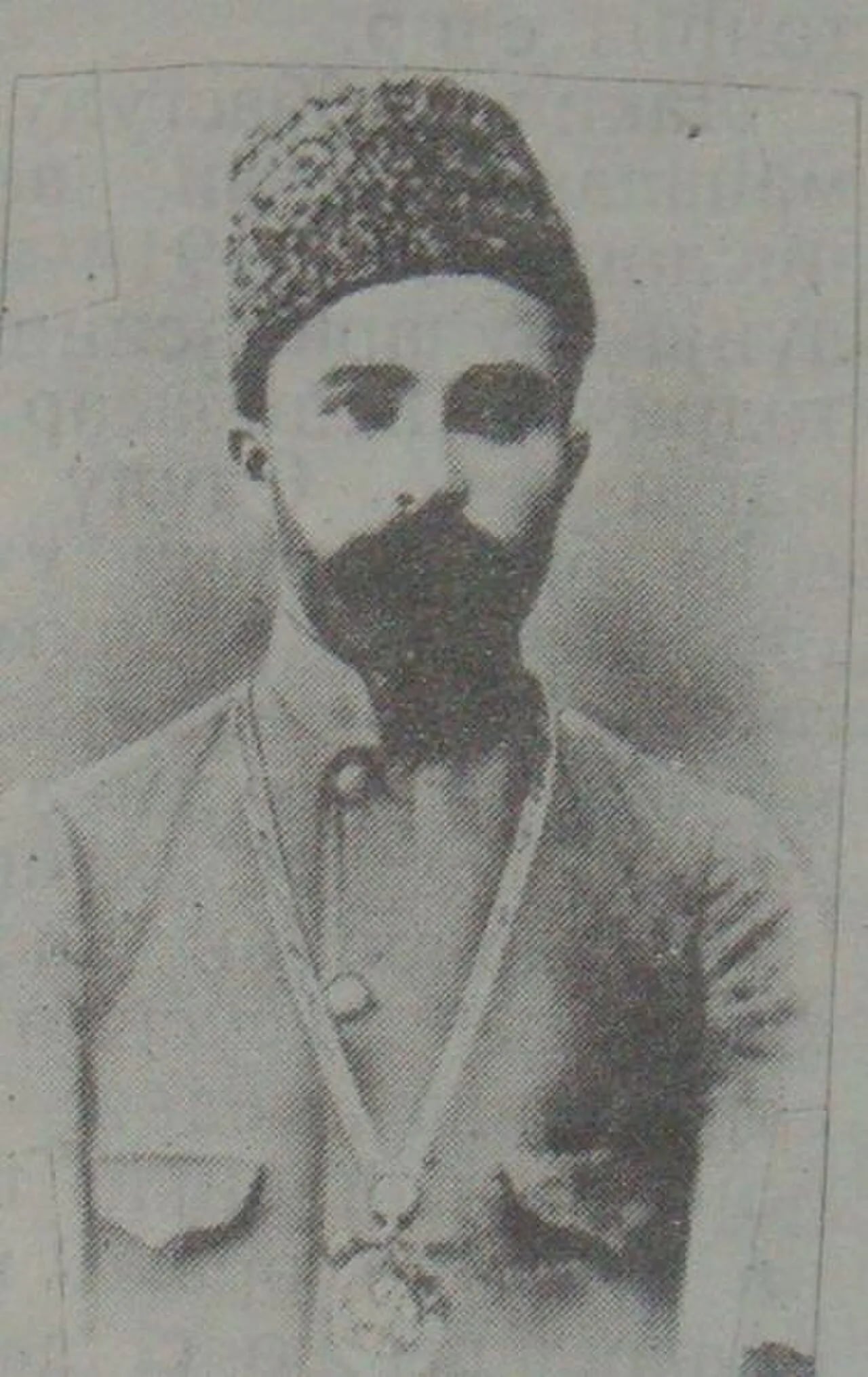 Portrait of Abbasgulu bey Shadlinski (1886–1930) – memorial page
