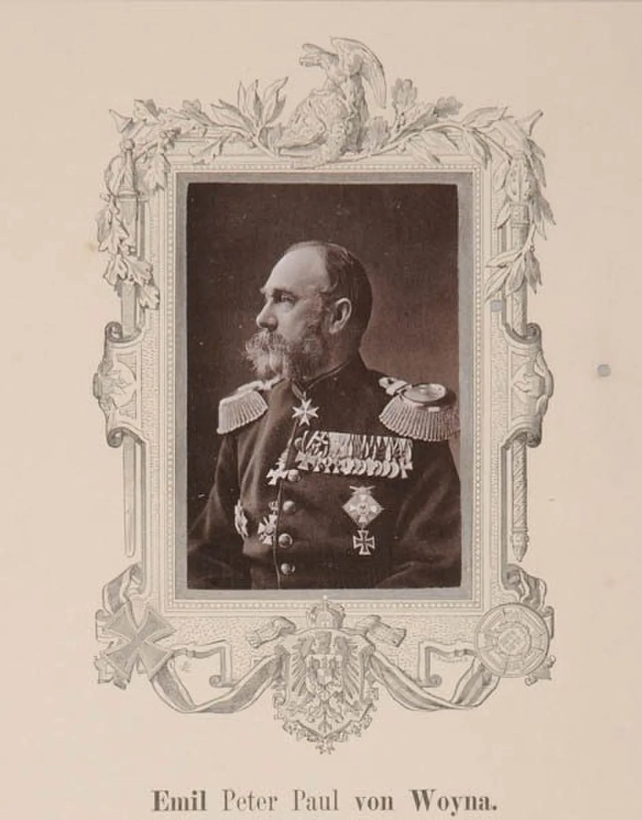 Portrait of Emil von Woyna (1812–1881) – memorial page