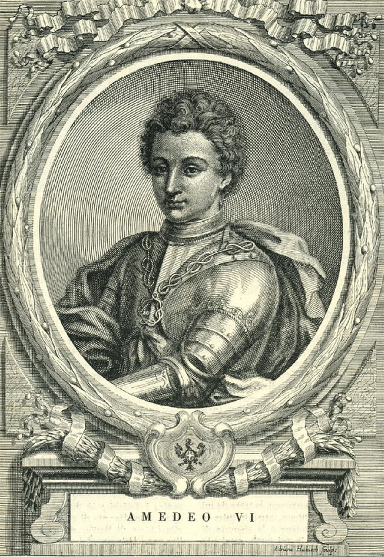 Porträt von Amadeus VI. (1334–1383) – Gedenkseite