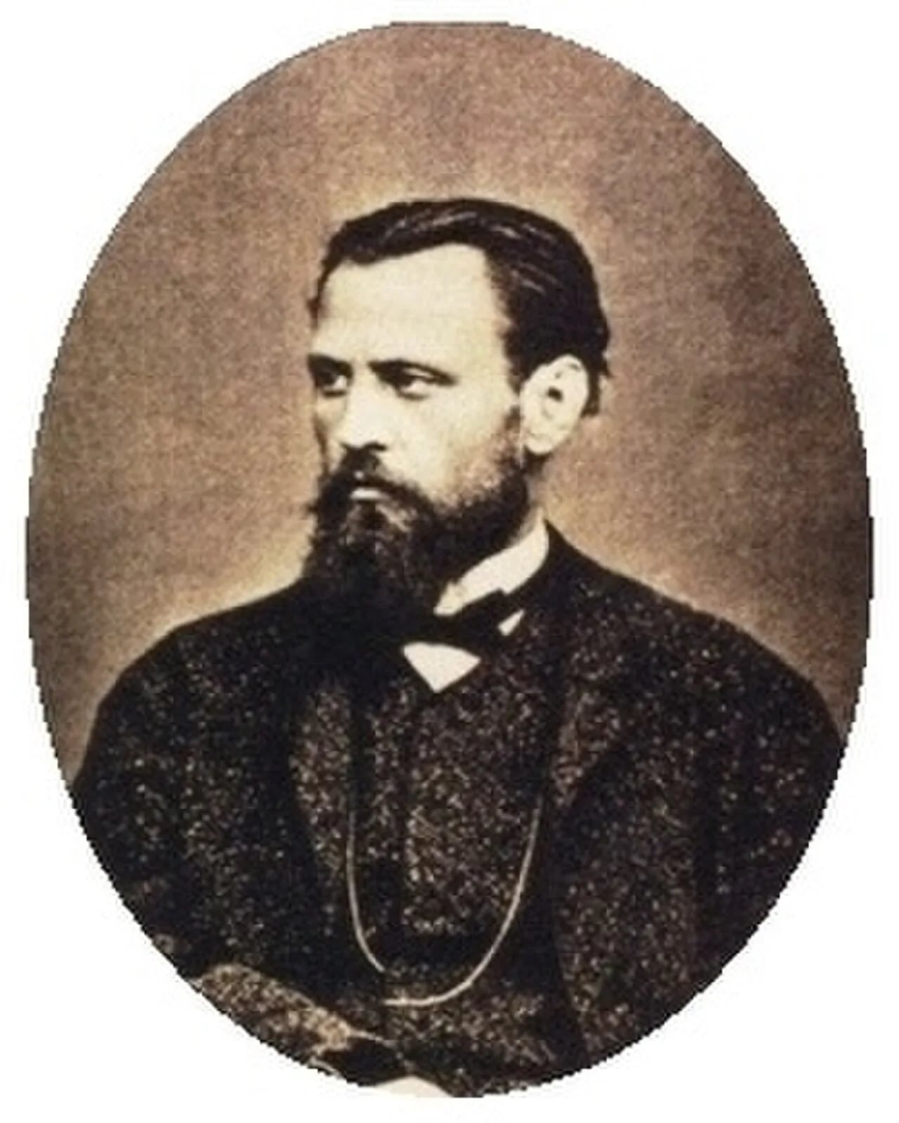 Porträt von Wjatscheslaw Grigorjewitsch Schwarz (1838–1869) – Gedenkseite