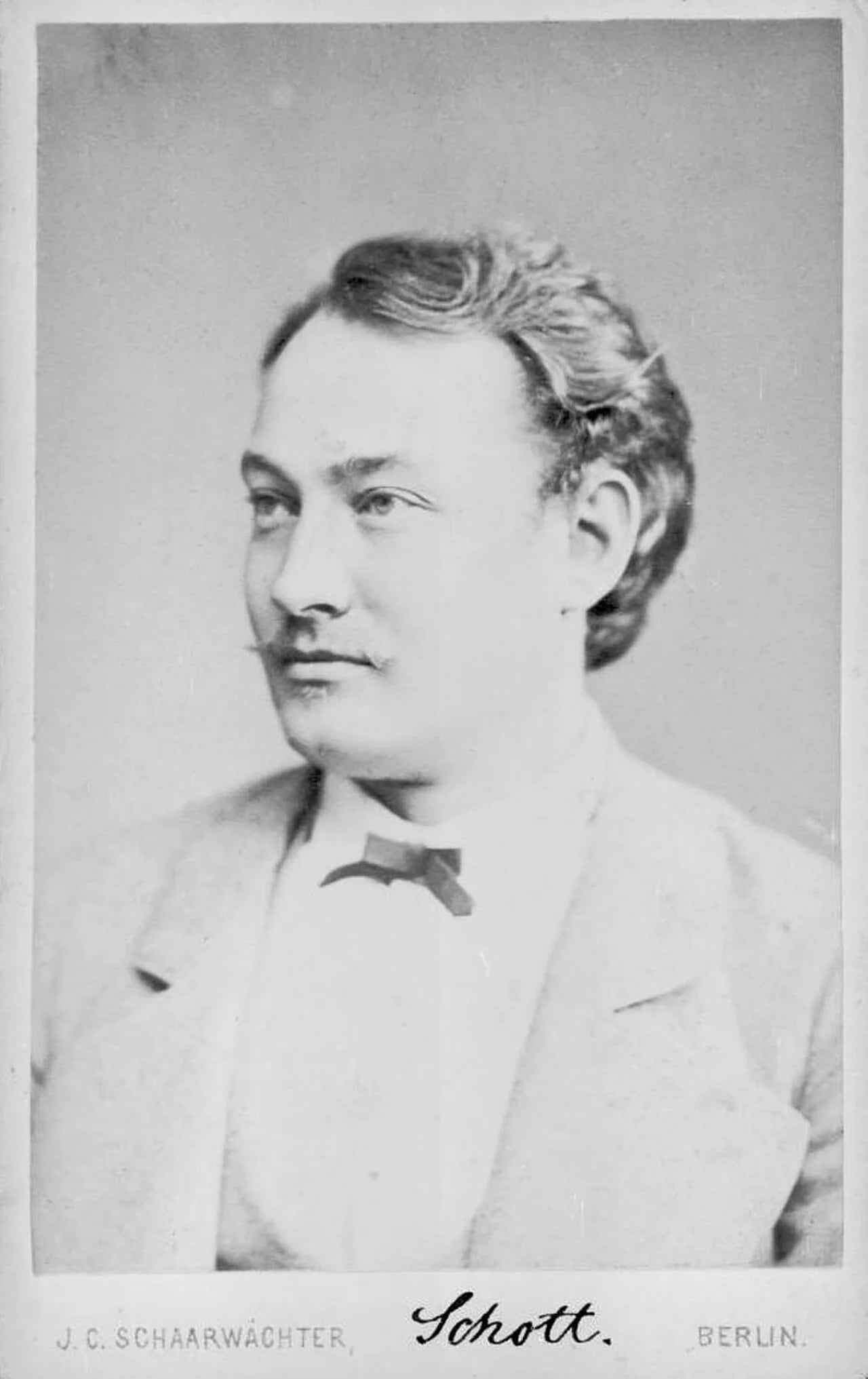Portrait of Anton Schott (1846–1913) – memorial page
