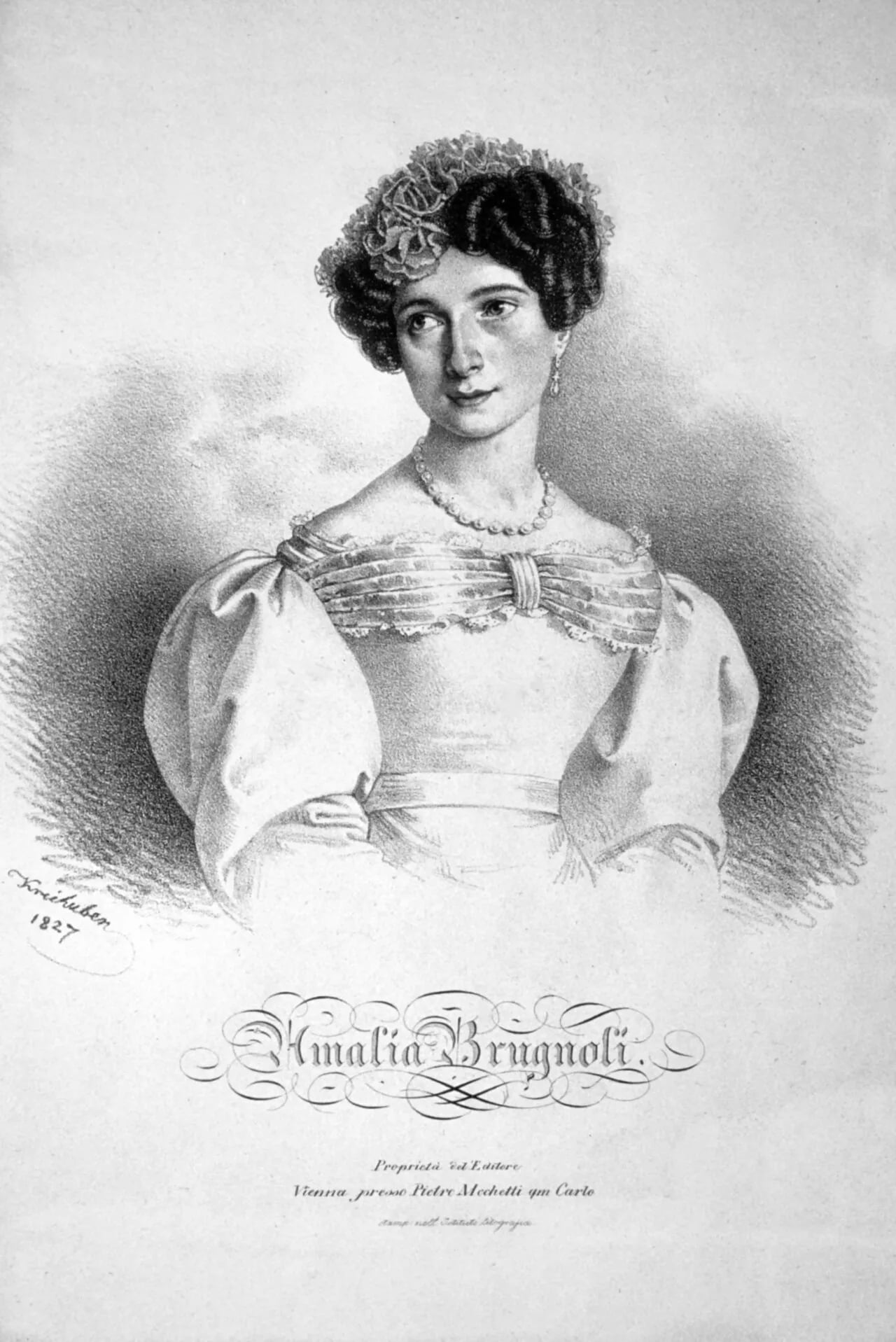 Portrait of Amalia Brugnoli (1802–1892) – memorial page