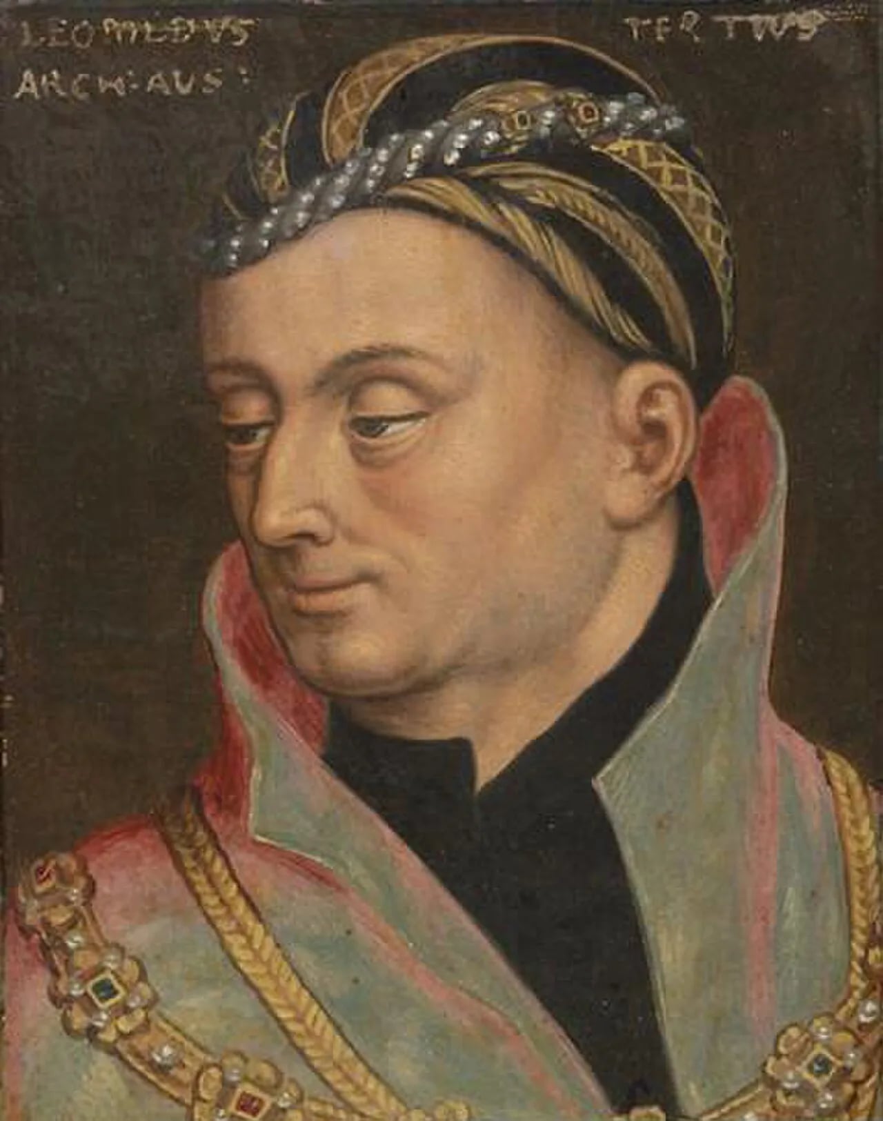 Porträt von Leopold IV. von Habsburg (1371–1411) – Gedenkseite