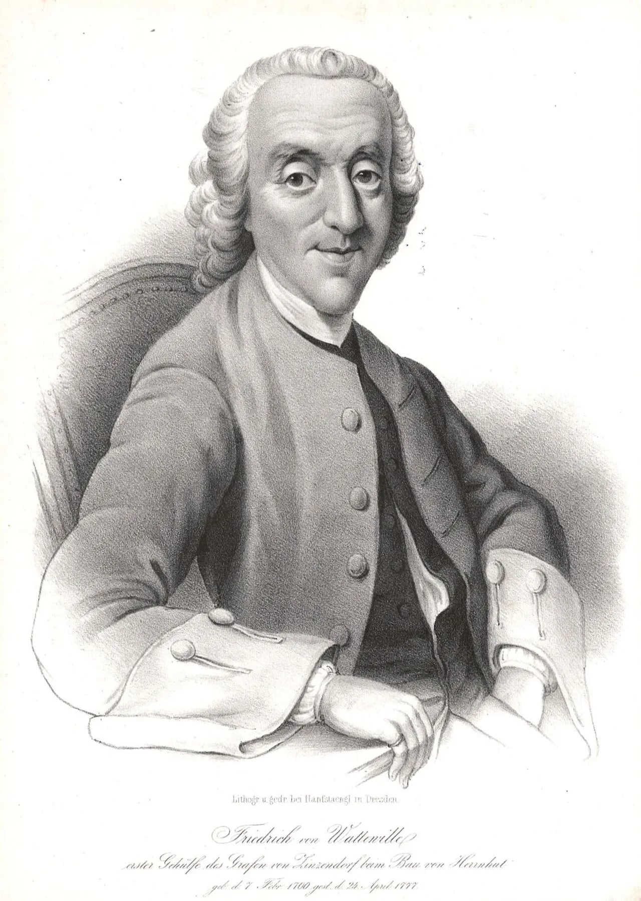 Porträt von Friedrich von Wattenwyl (1700–1777) – Gedenkseite