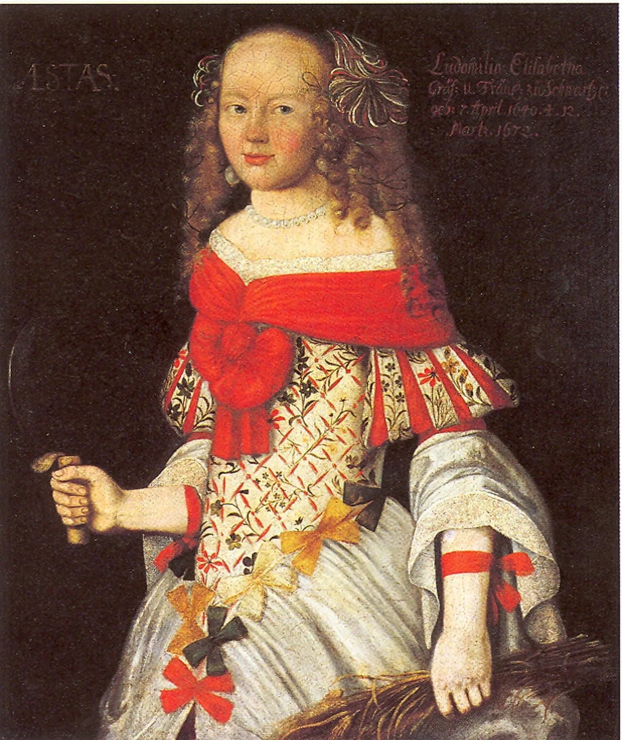 Portrait of Ludmilla Elisabeth von Schwarzburg-Rudolstadt (1640–1672) – memorial page
