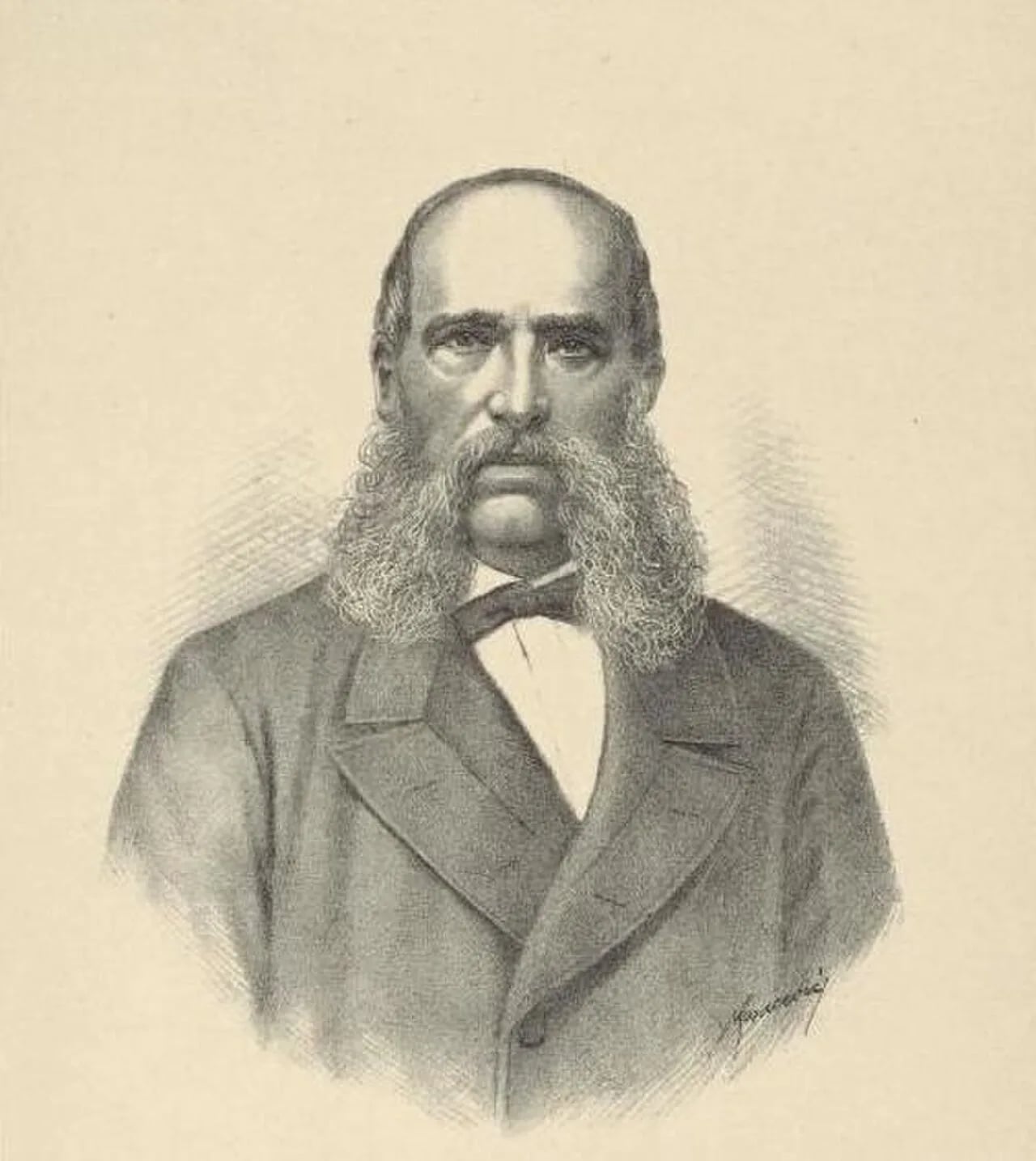 Porträt von Ivan Mažuranić (1814–1890) – Gedenkseite
