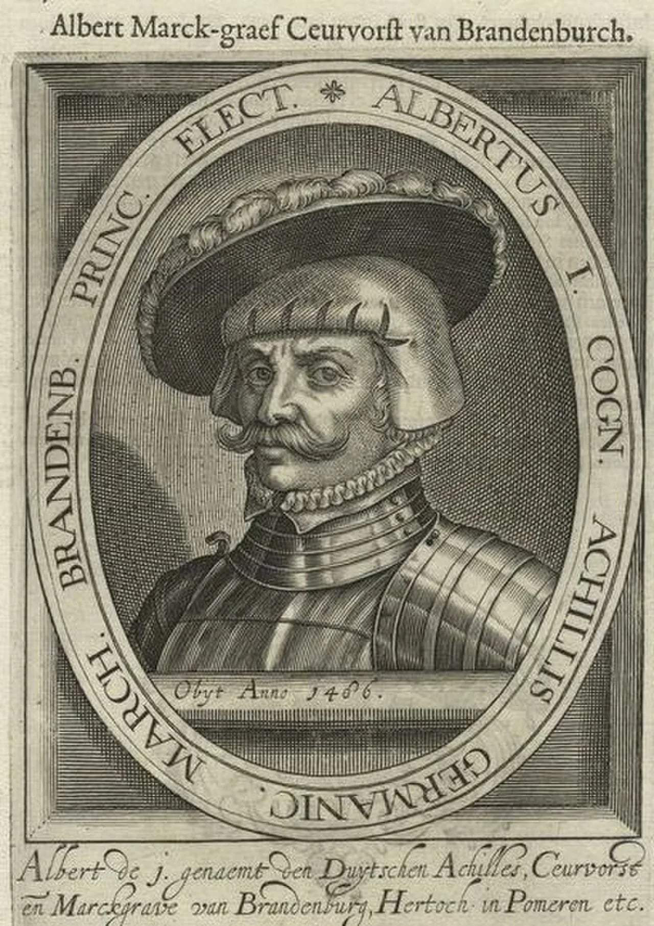 Porträt von Albrecht Achilles (1414–1486) – Gedenkseite