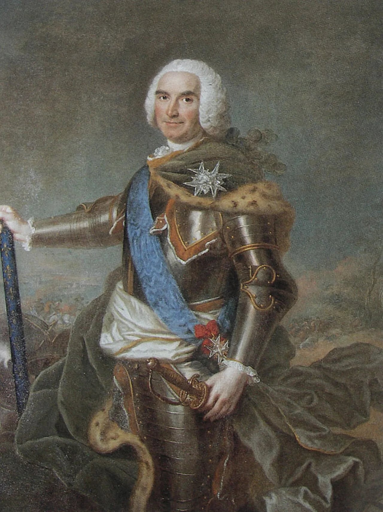 Porträt von Louis-Georges-Erasme de Contades (1704–1795) – Gedenkseite