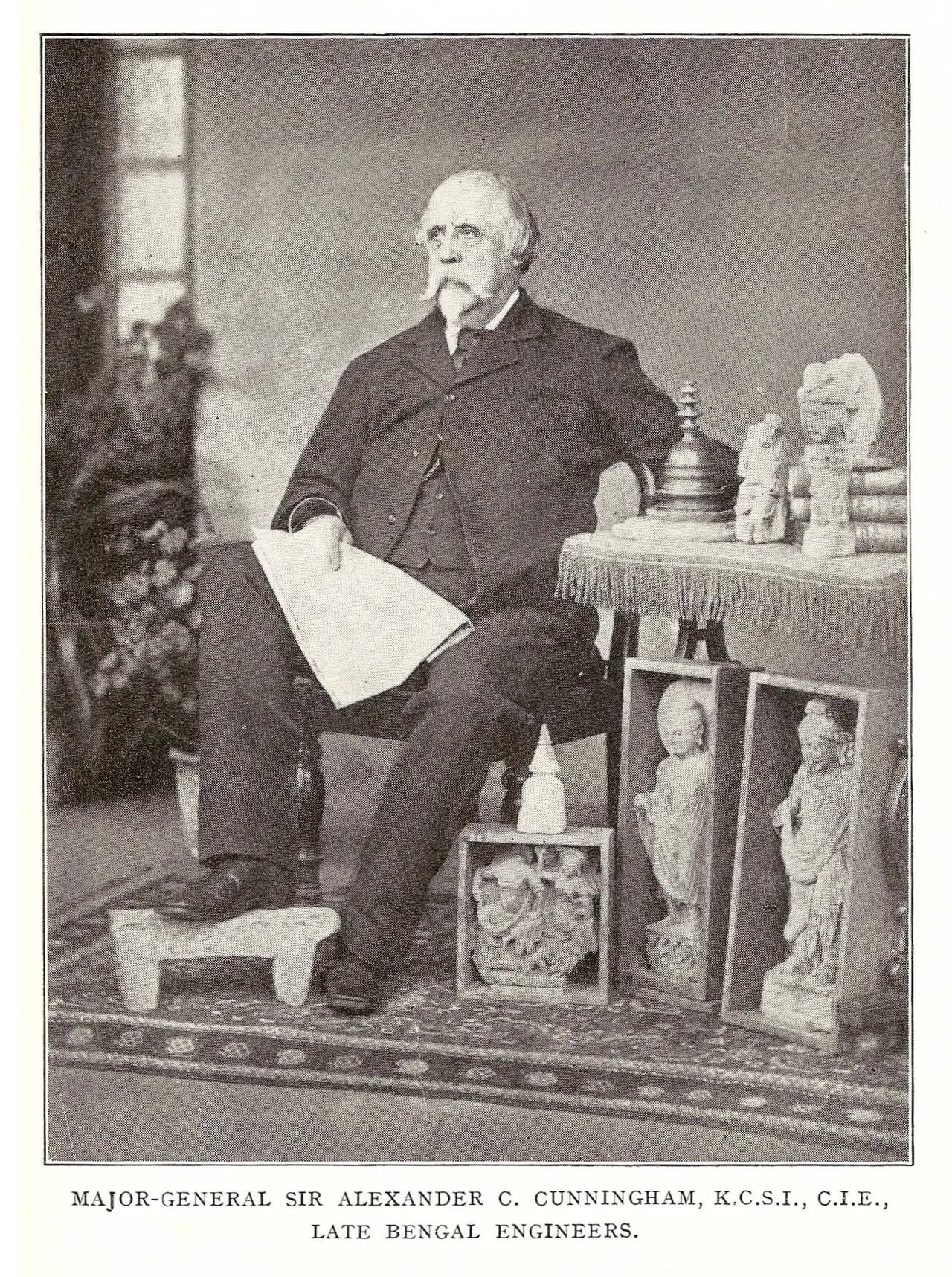 Portrait of Alexander Cunningham (1814–1893) – memorial page