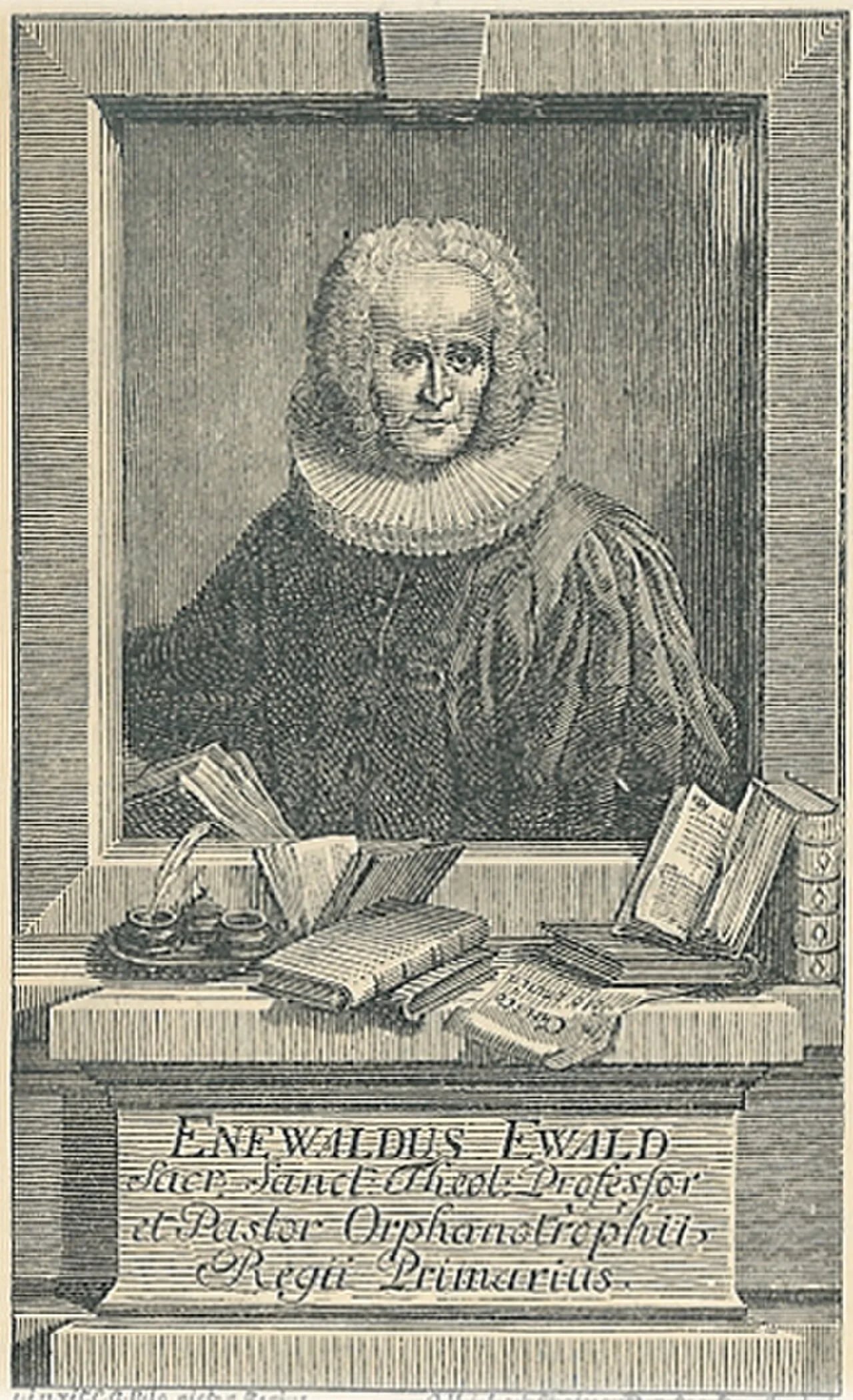 Porträt von Enevold Ewald (1696–1754) – Gedenkseite