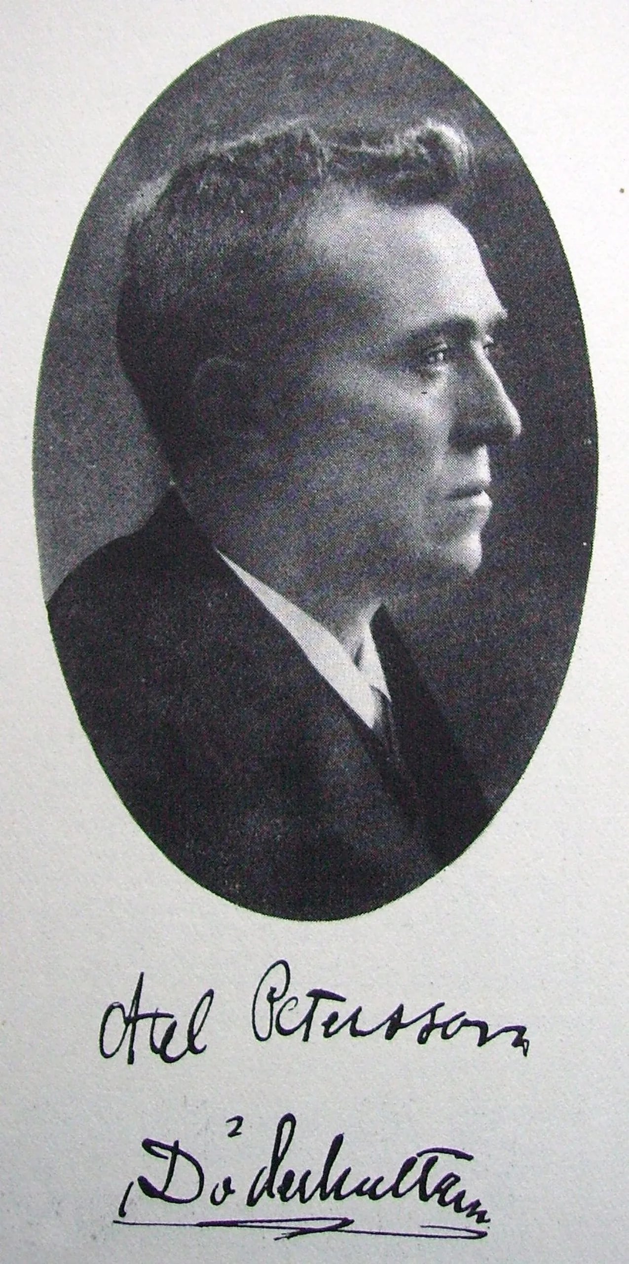 Porträt von Axel Petersson Döderhultarn (1868–1925) – Gedenkseite