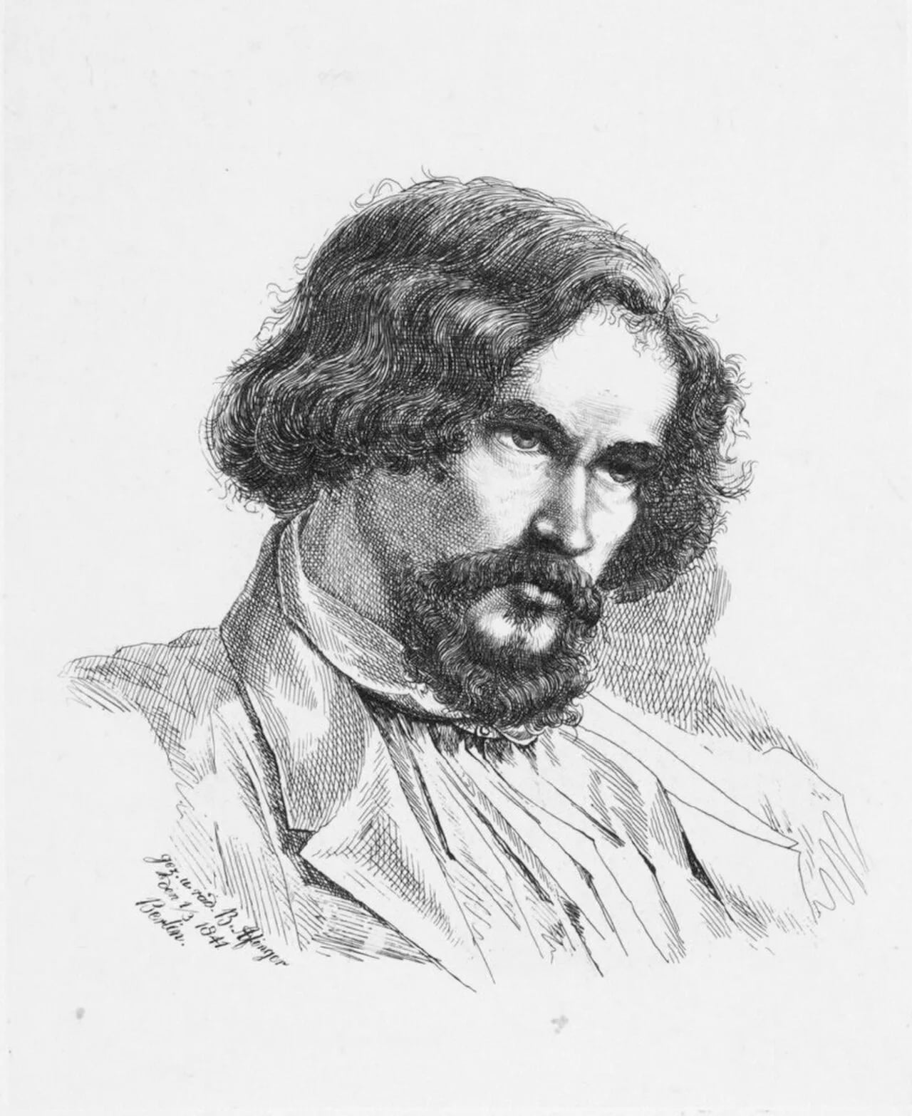 Portrait of Bernhard Afinger (1813–1882) – memorial page