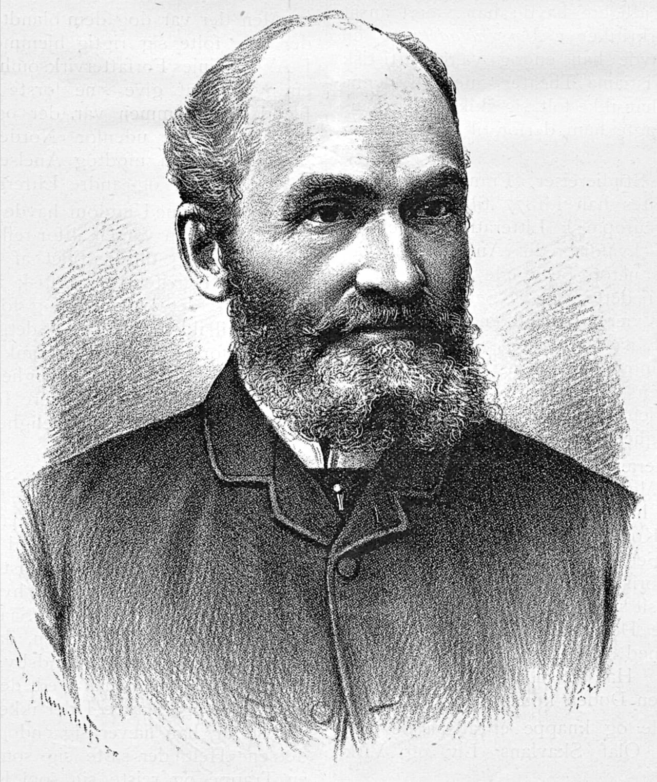 Portrait of Olaf Skavlan (1838–1891) – memorial page