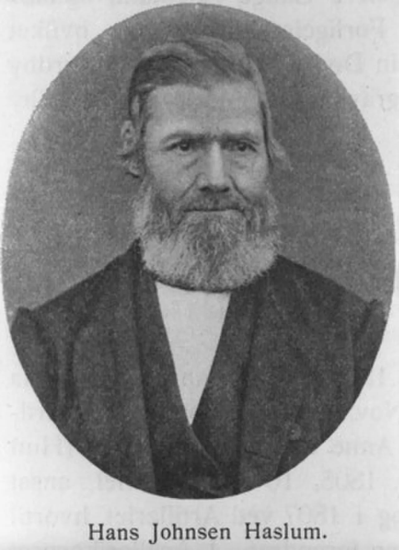Portrait of Hans Haslum (1789–1875) – memorial page