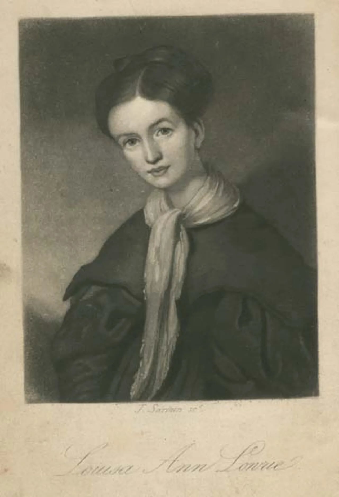 Porträt von Louisa Lowrie (1809–1833) – Gedenkseite