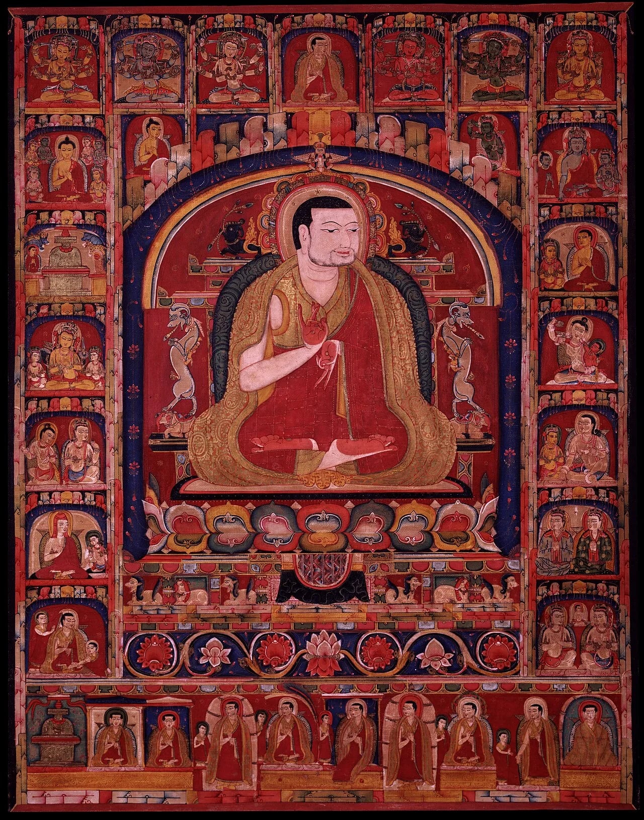 Porträt von Phagmodrupa Dorje Gyelpo (1110–1170) – Gedenkseite