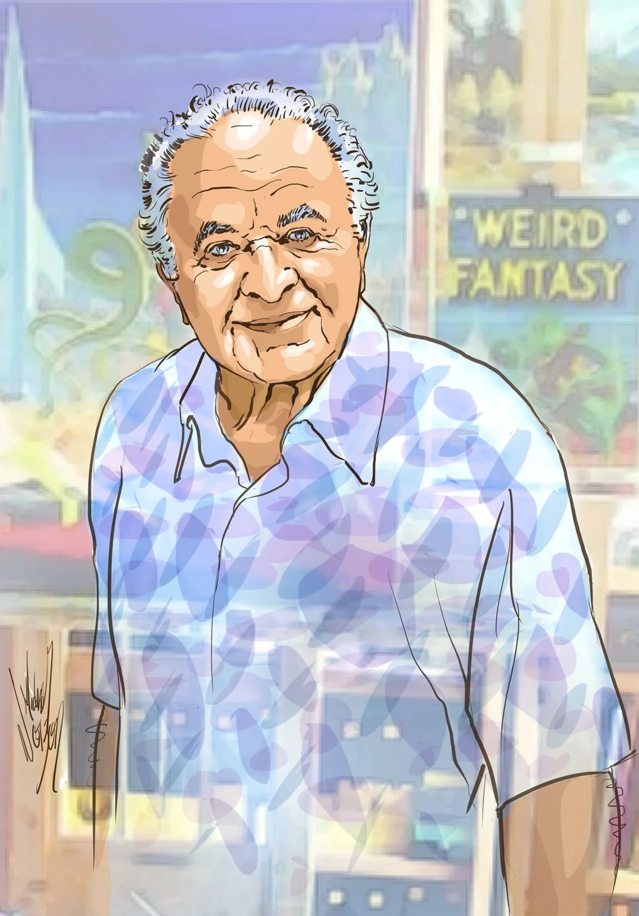 Portrait of Al Feldstein (1925–2014) – memorial page