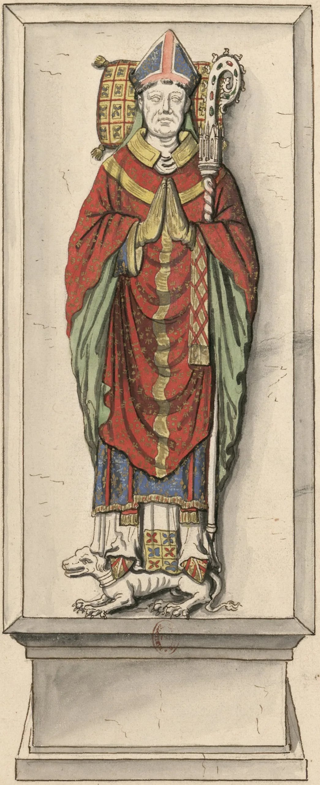 Porträt von Pierre Cauchon (1371–1442) – Gedenkseite