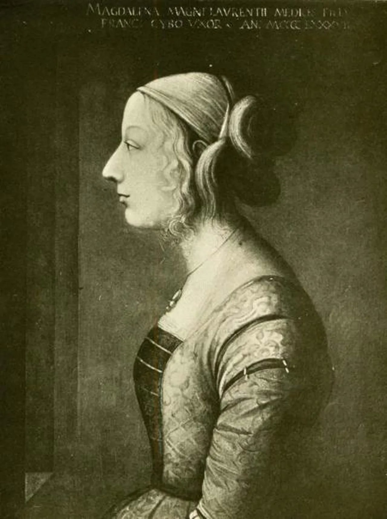 Porträt von Maddalena de’ Medici (1473–1519) – Gedenkseite