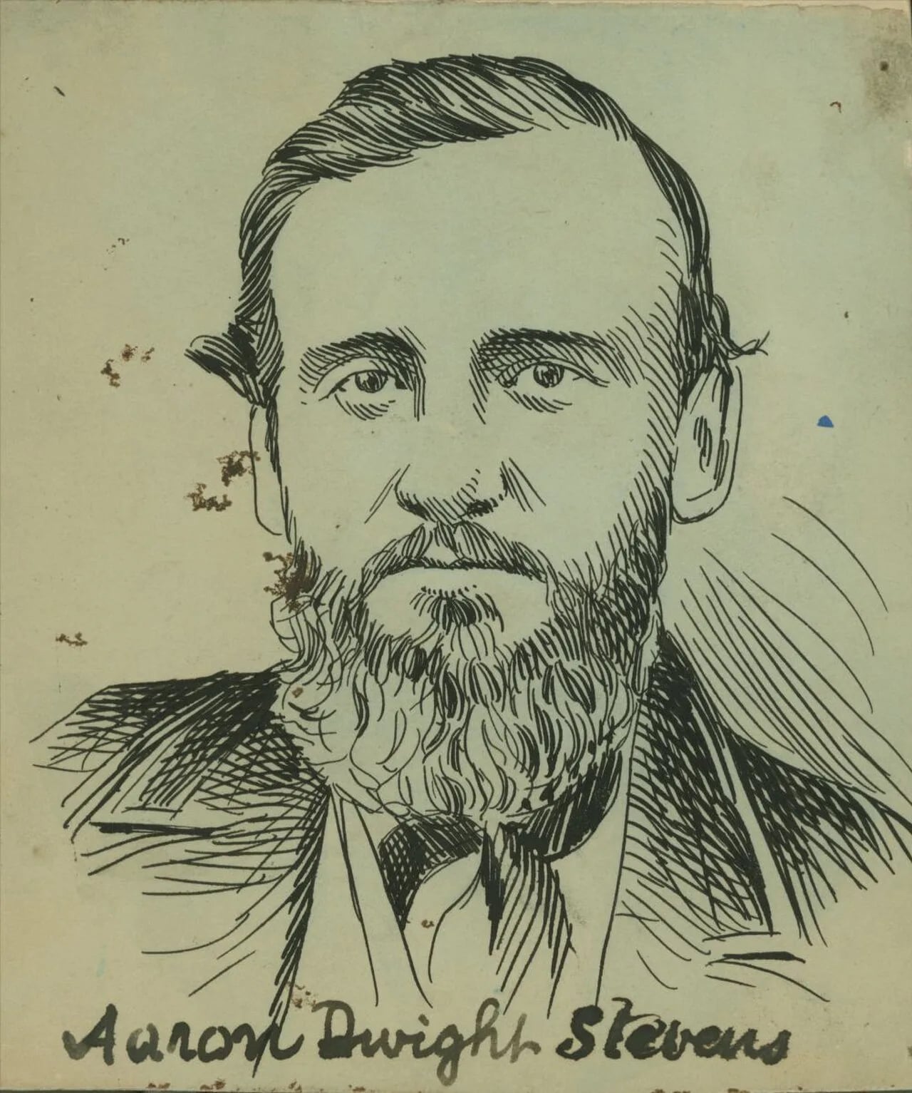 Porträt von Aaron Dwight Stevens (1831–1860) – Gedenkseite