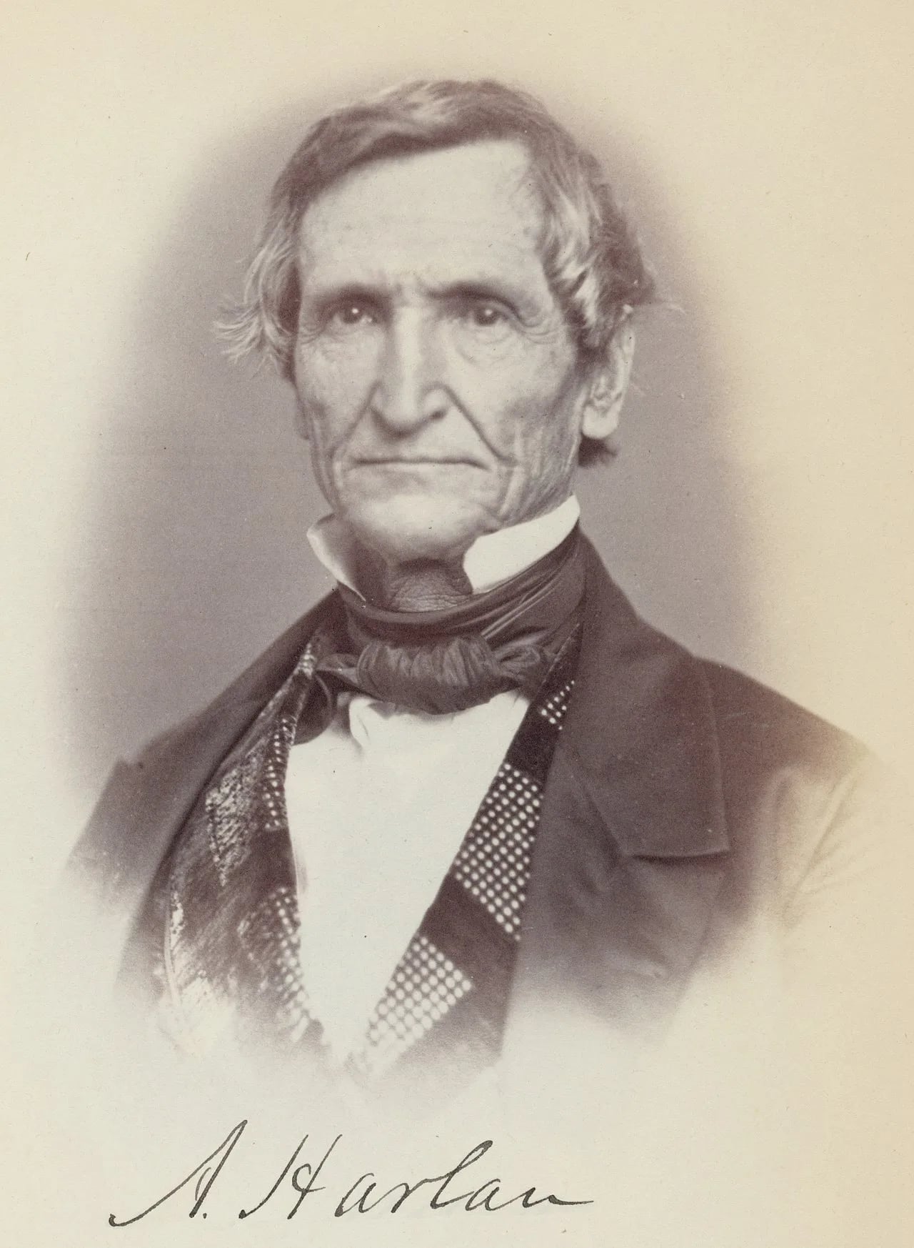 Porträt von Aaron Harlan (1802–1868) – Gedenkseite