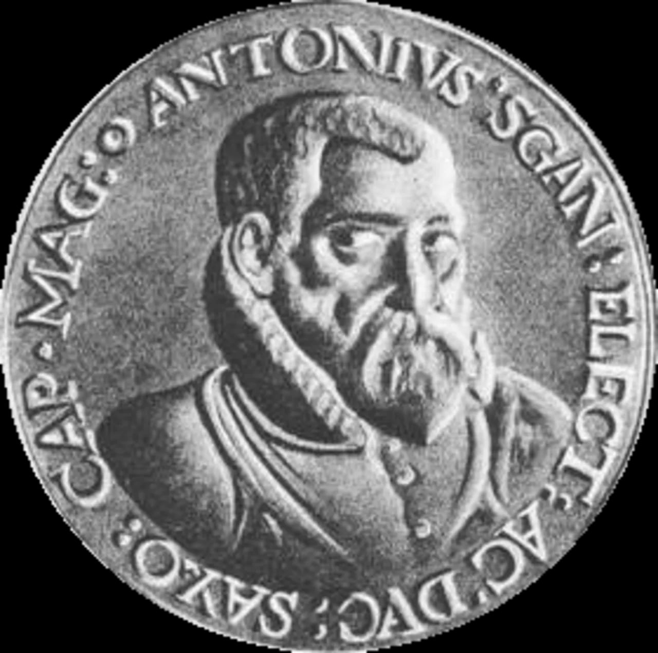 Porträt von Antonio Scandello (1517–1580) – Gedenkseite