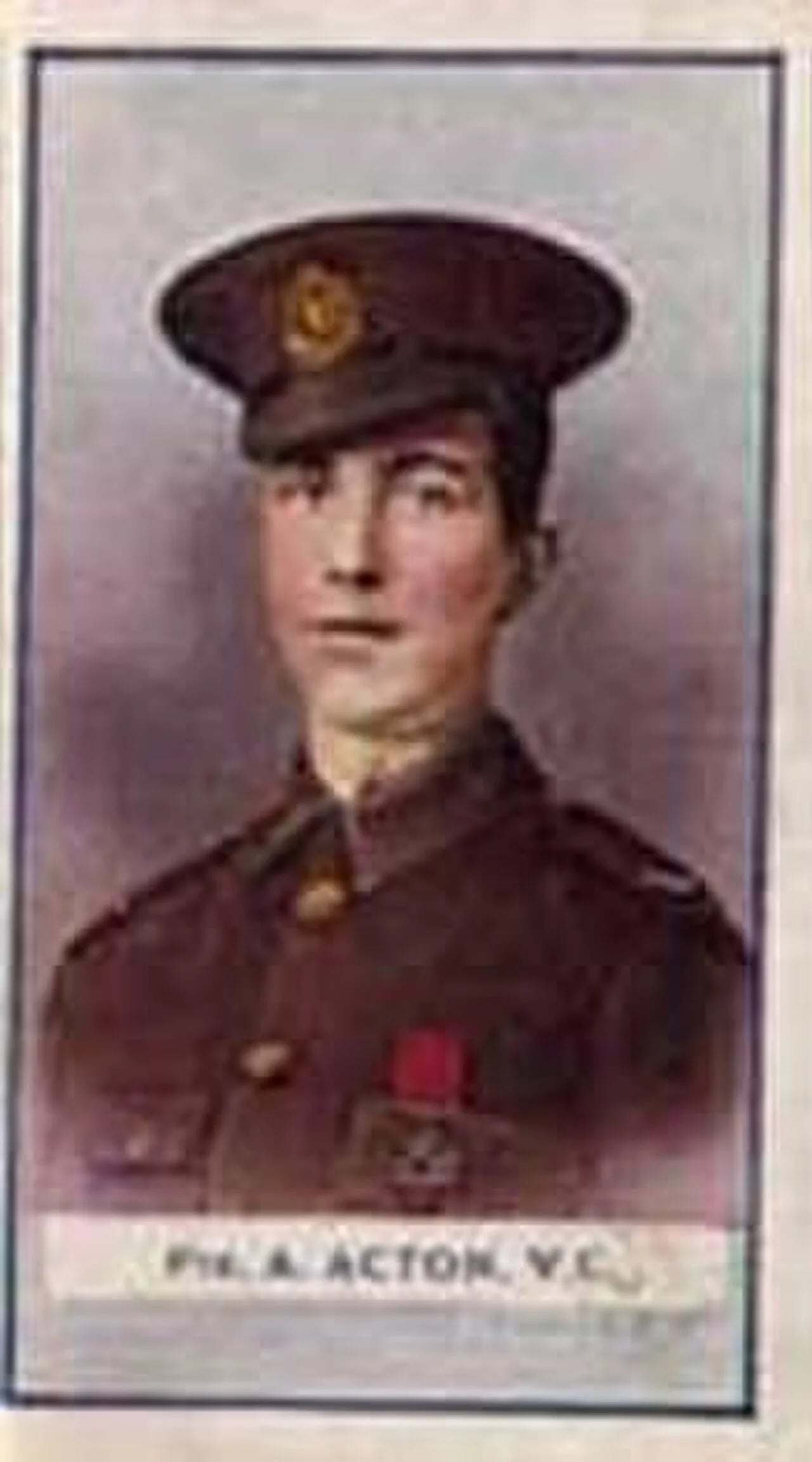 Porträt von Abraham Acton (1893–1915) – Gedenkseite