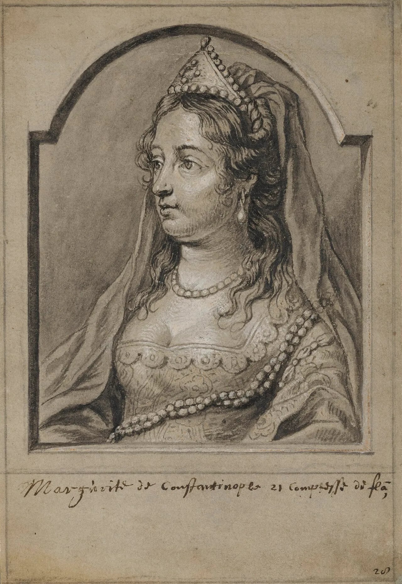 Porträt von Margarete II. (1202–1280) – Gedenkseite