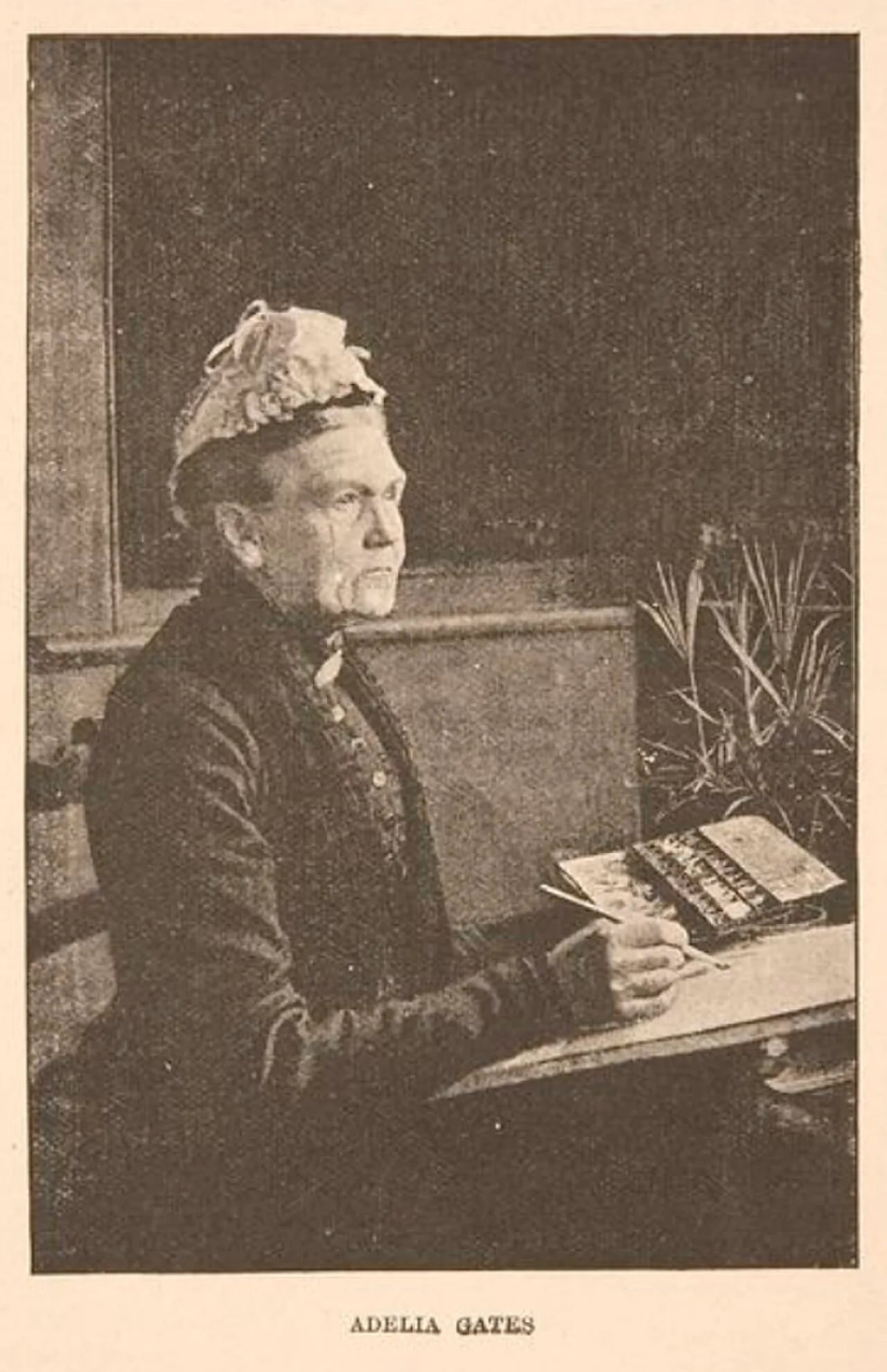 Porträt von Adelia Sarah Gates (1825–1912) – Gedenkseite