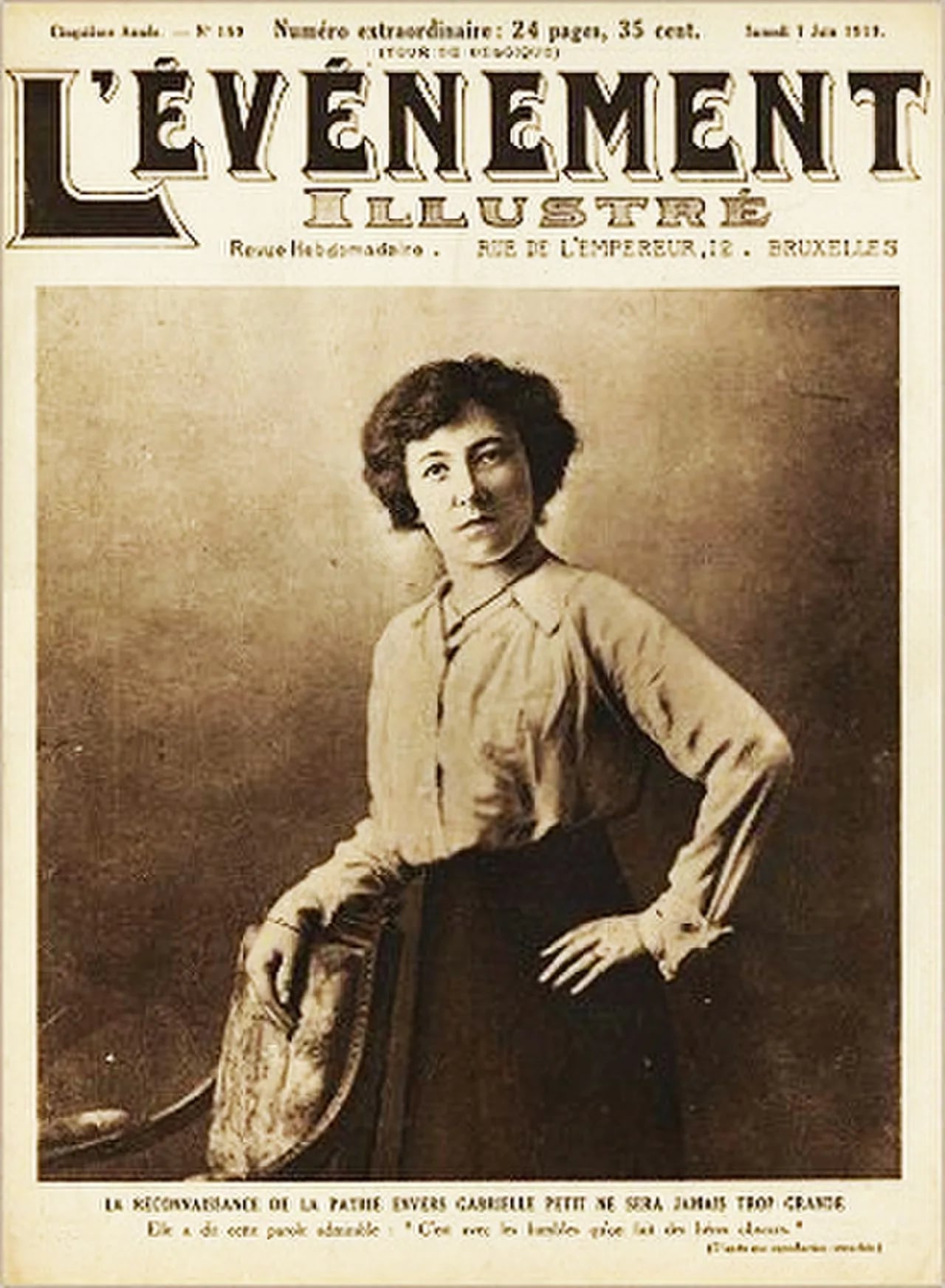 Porträt von Gabrielle Petit (1893–1916) – Gedenkseite