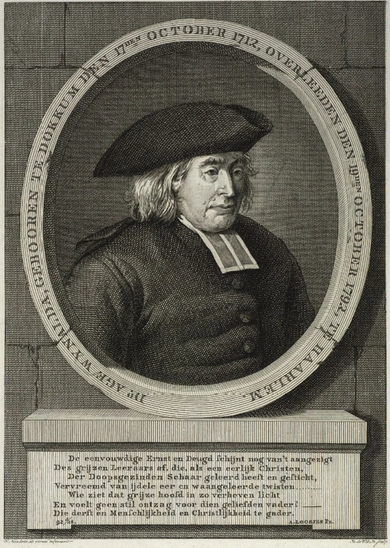Porträt von Age Wijnalda (1712–1792) – Gedenkseite