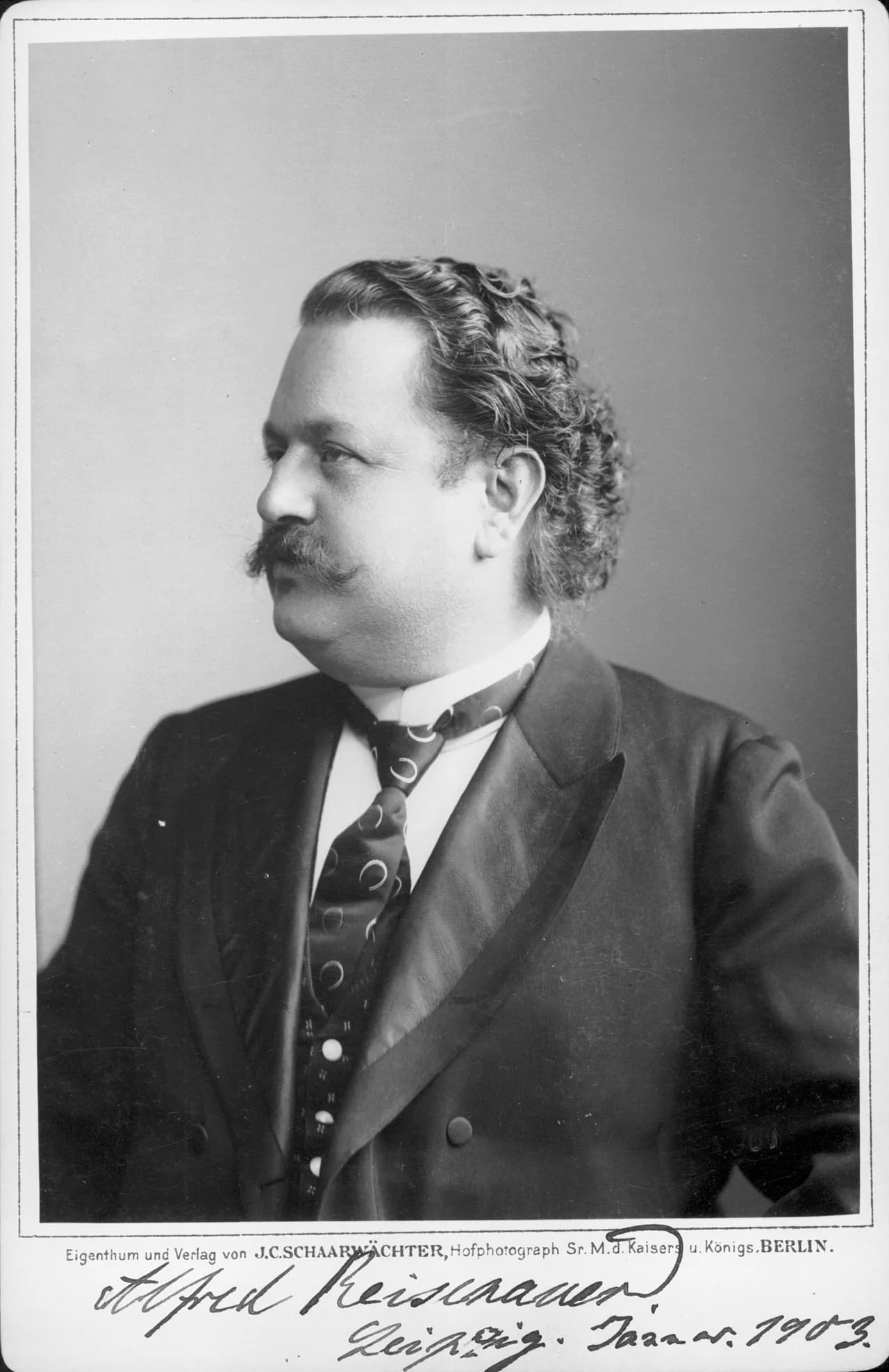 Porträt von Alfred Reisenauer (1863–1907) – Gedenkseite