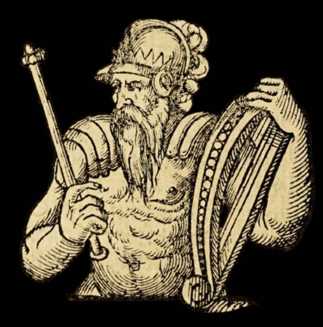 Porträt von Rhodri der Große (820–878) – Gedenkseite