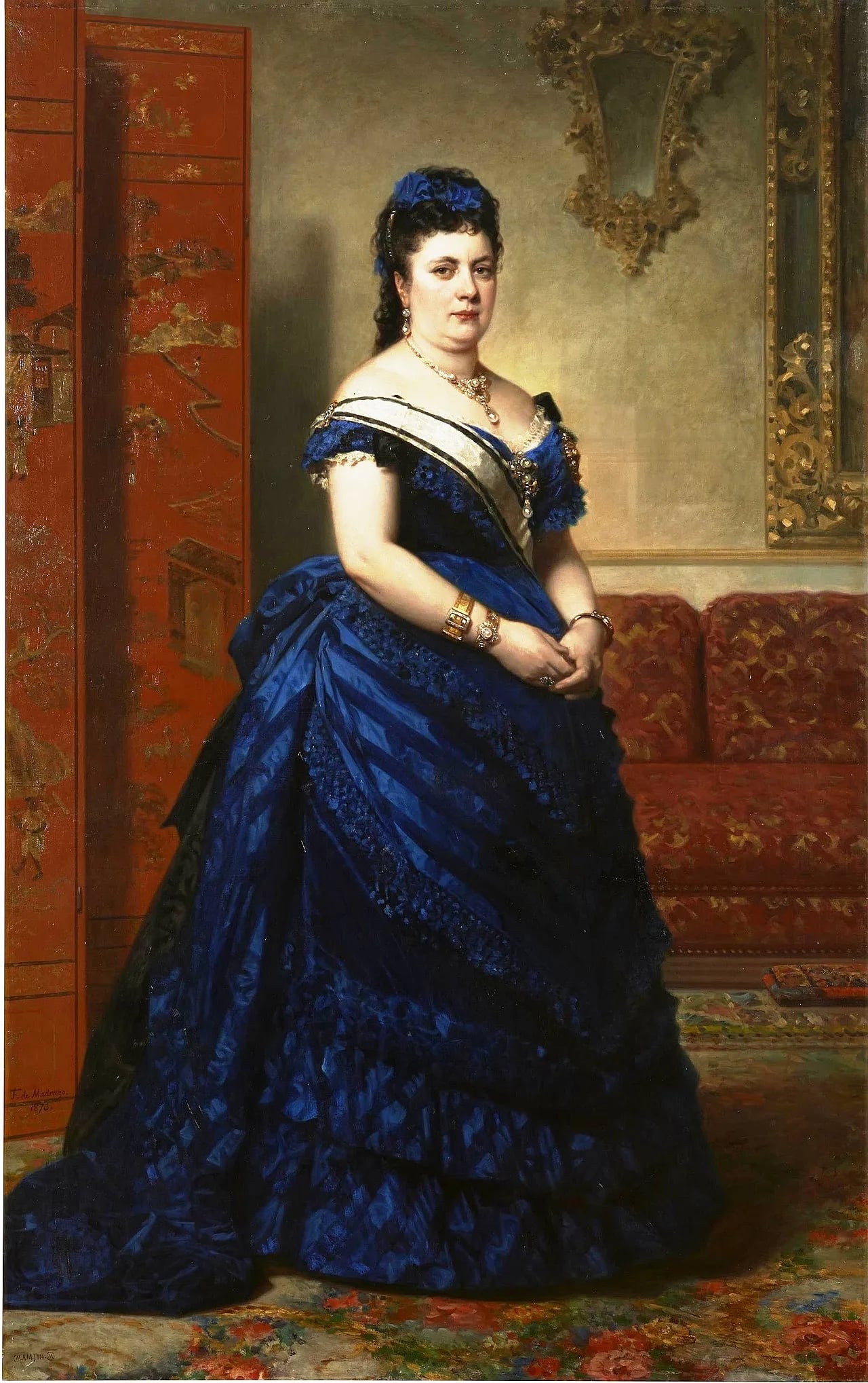Porträt von María del Carmen Hernández Espinosa de los Monteros (1828–1894) – Gedenkseite