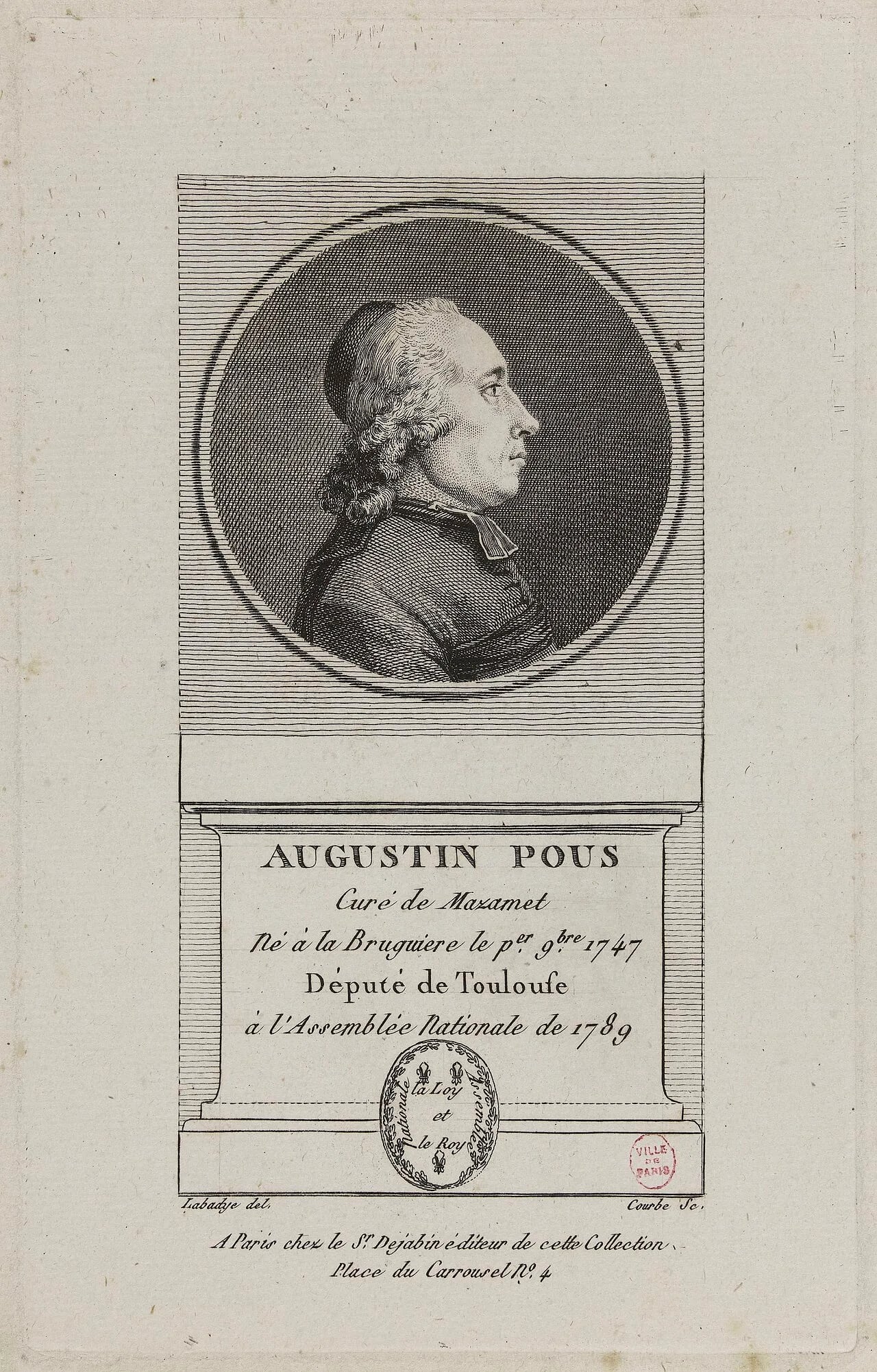 Portrait of Augustin Paul Pous (1747–1816) – memorial page