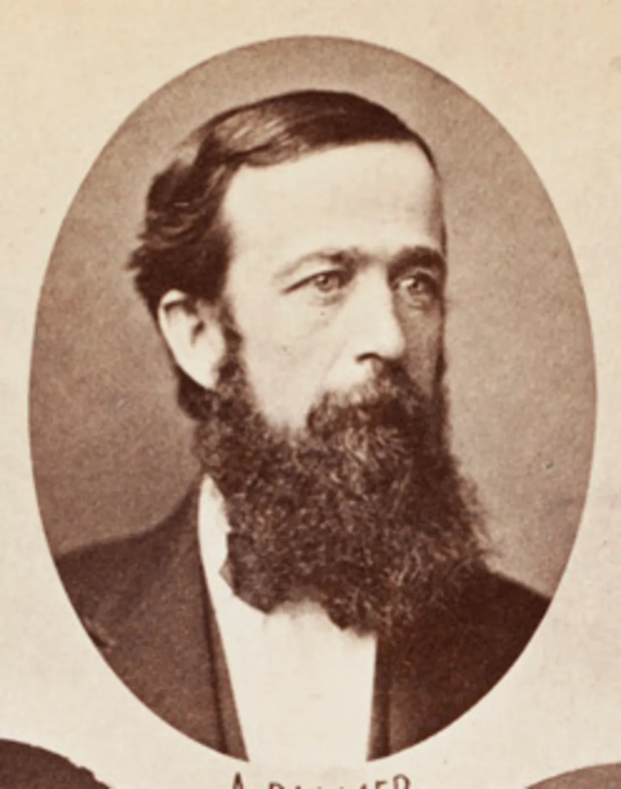 Porträt von Albert Palmer (1831–1887) – Gedenkseite