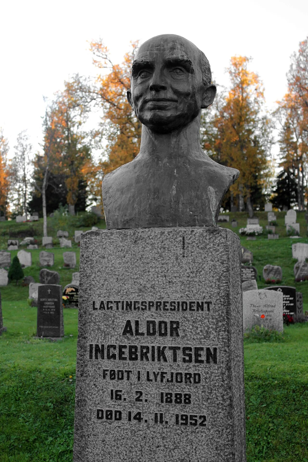 Porträt von Aldor Ingebrigtsen (1888–1952) – Gedenkseite