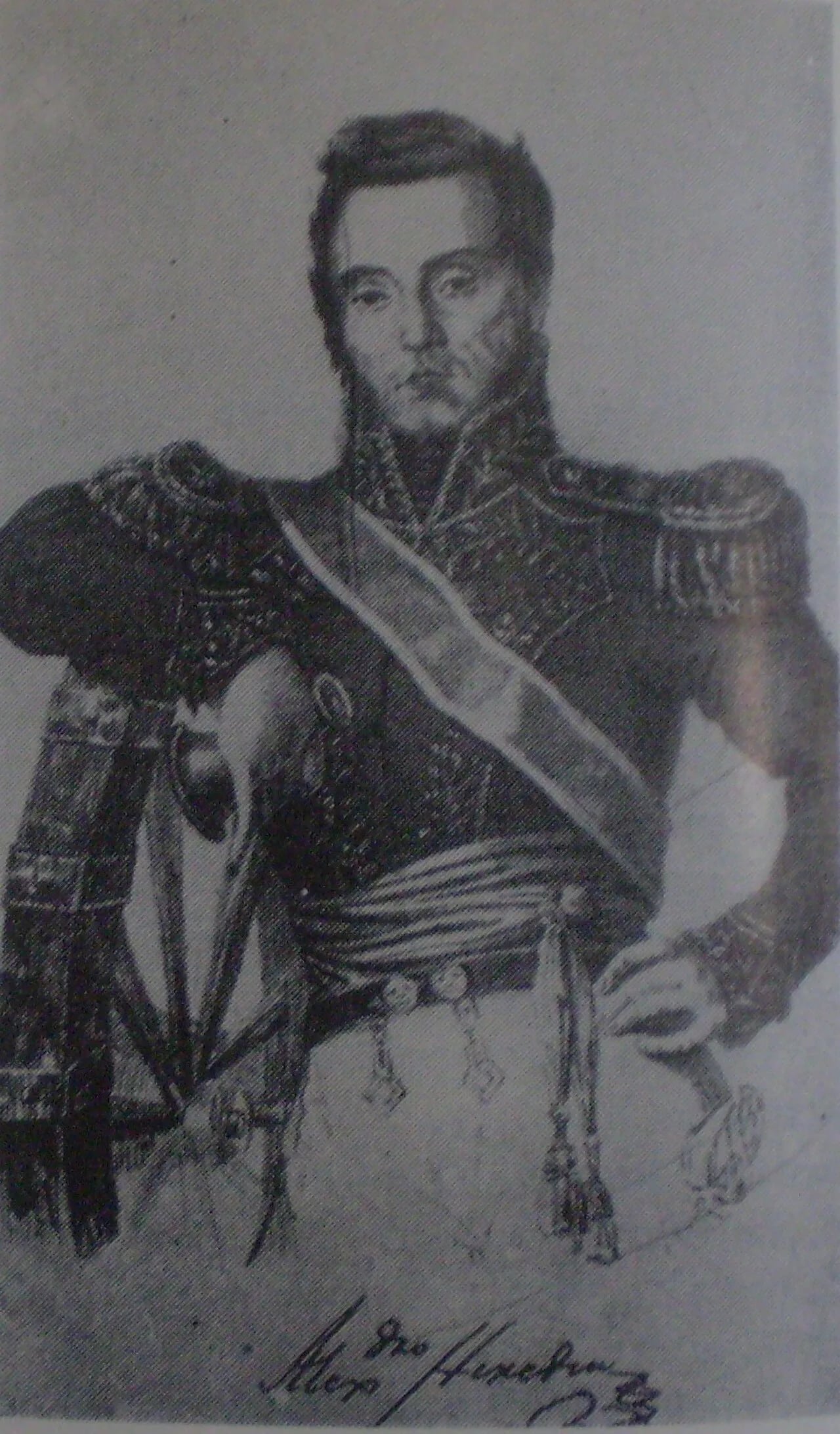 Porträt von Alejandro Heredia (1788–1838) – Gedenkseite