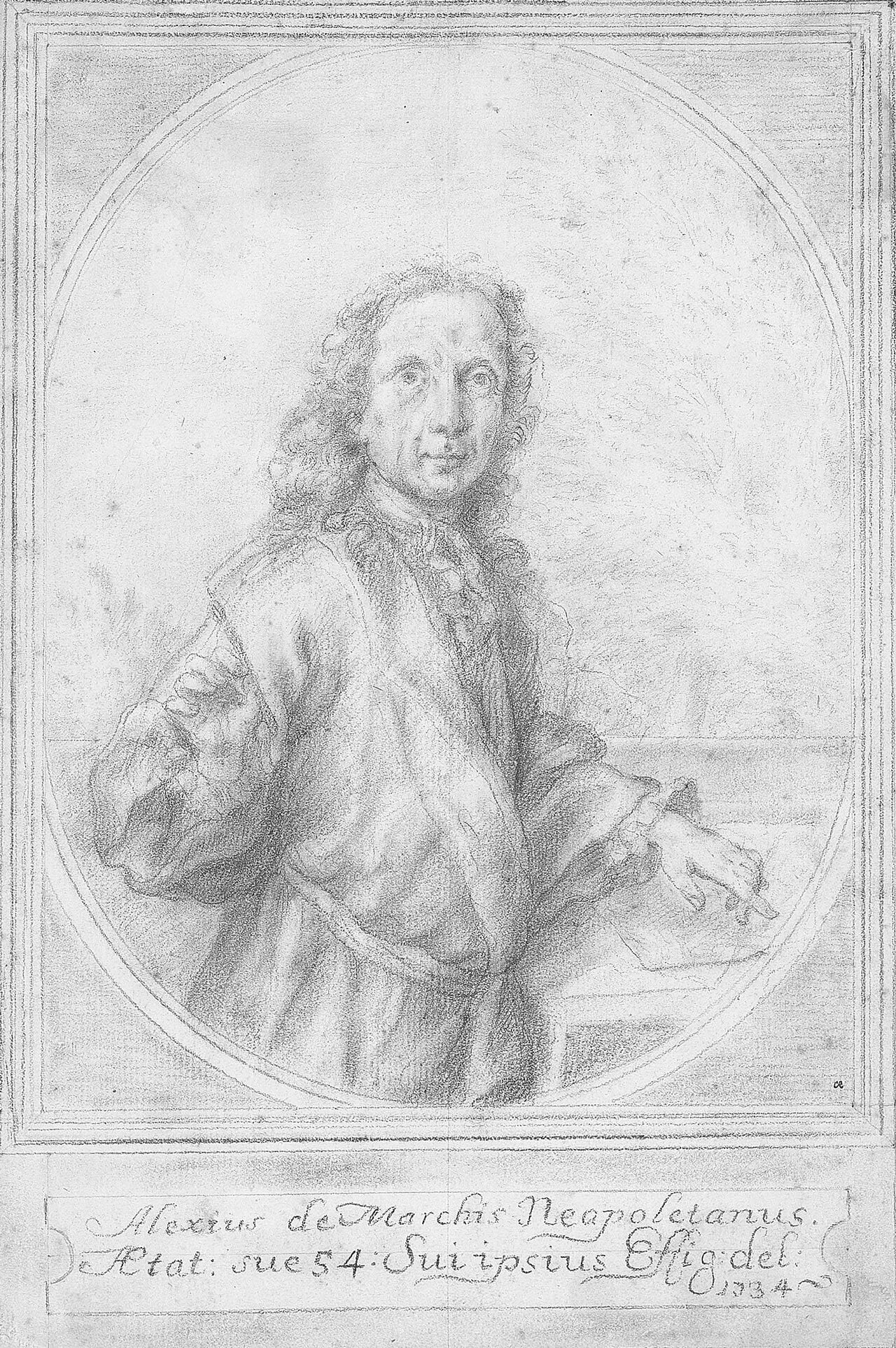 Porträt von Alessio de Marchis (1684–1752) – Gedenkseite