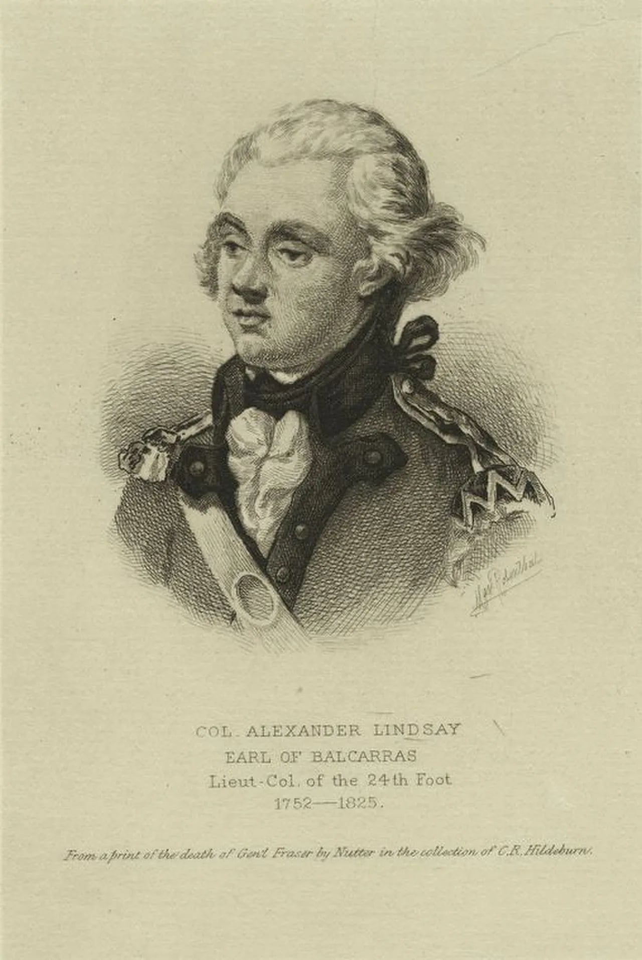 Portrait of Alexander Lindsay, 6. Earl of Balcarres (1752–1825) – memorial page